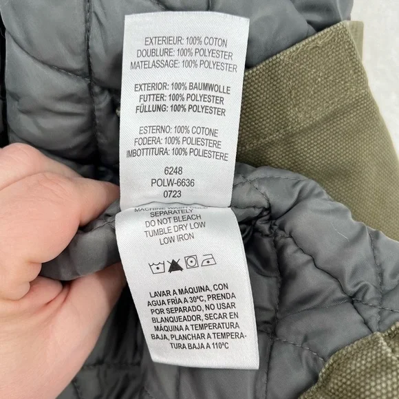 Legendary Whitetails mens cotton canvas hunting vest US XLT olive green lined - Picture 3 of 14